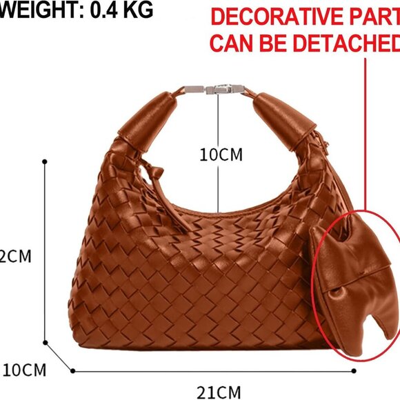 Crossbody Tote Bag Vegan Leather Small Hand Bag Women Versatile Compact - Picture 2 of 6